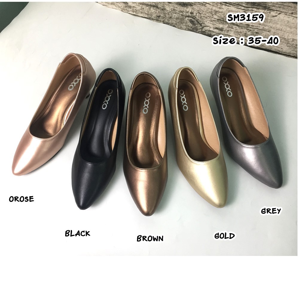 prettycomfort รองเท้าคัทชู หญิง ใส่ทำงาน SM3159