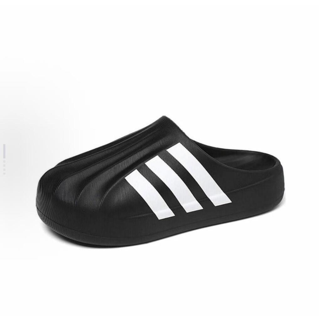 ( พร้อมส่งในไทย)adidas originals adiFOM SUPERSTAR MULE สวมใส่สบายและทนทาน รองเท้าแตะหัวปิด ยูนิเซ็กส์ ขาวดำ