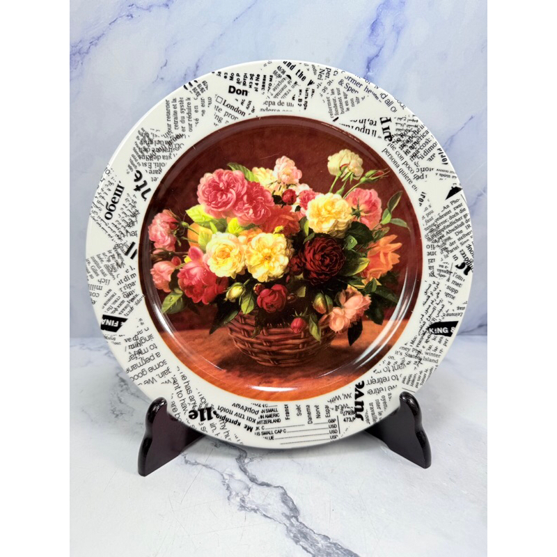 จานเซรามิก ขนาด 25x2cm. ยี่ห้อ ตามภาพ (Pluto1: 26)