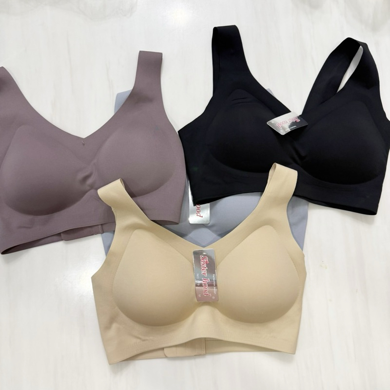 (พร้อมส่งจากไทย) บราไร้ขอบยี่ห้อ sister hood รหัส979 ใส่สบายเนื้อผ้าอย่างดี
