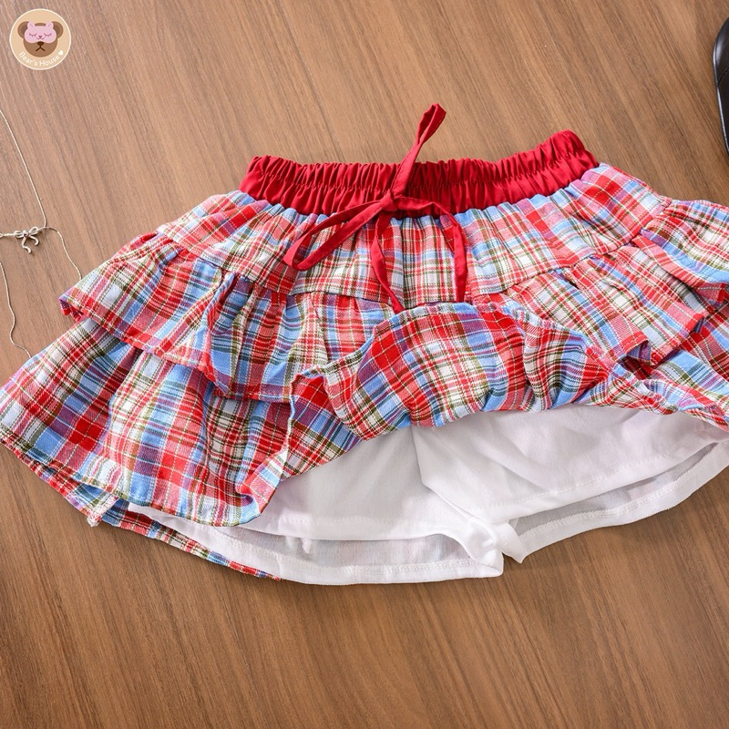 Belly Scott Skirt กระโปรงลายสก็อต ผู้หญิง เสื้อผ้าแฟชั่นมาใหม่ - รูปที่ 5