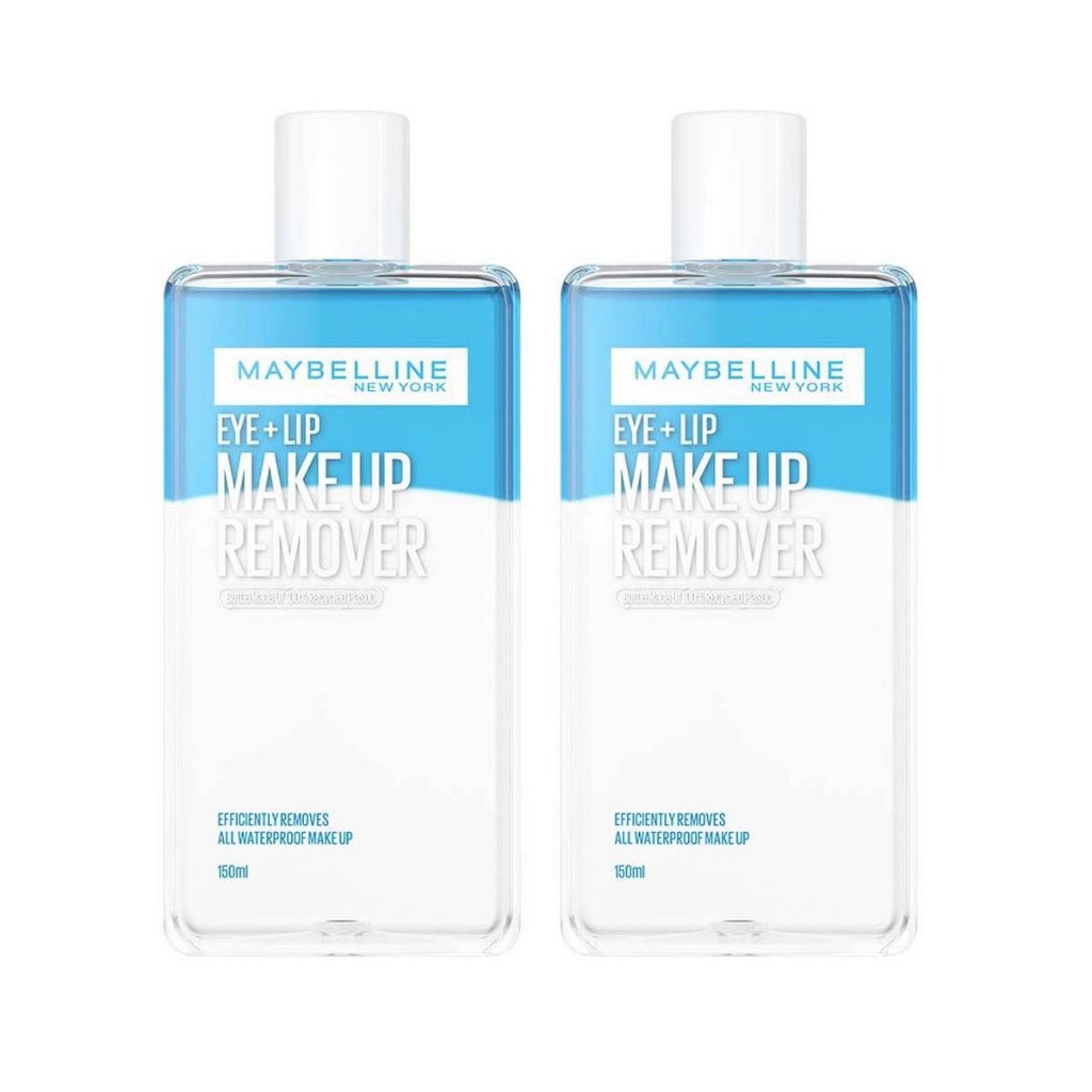 เมย์เบลลีน อาย & ลิป เมคอัพ รีมูฟเวอร์ 150ML โลชั่นทำความสะอาดเครื่องสำอาง สูตรน้ำมันกึ่งน้ำ.