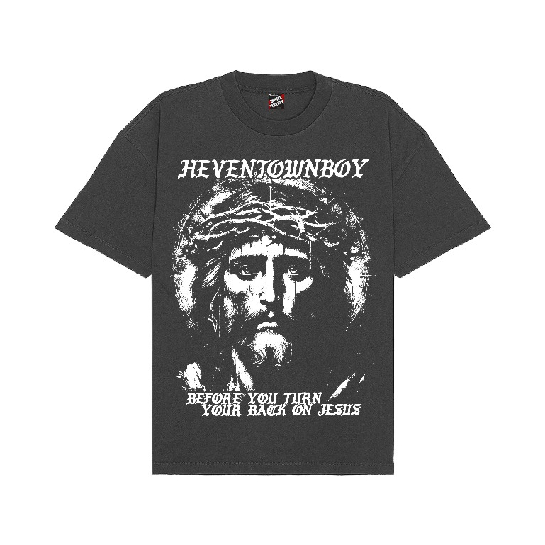 HEAVENTOWNBOY JESUS WEPT T-SHIRT FADED