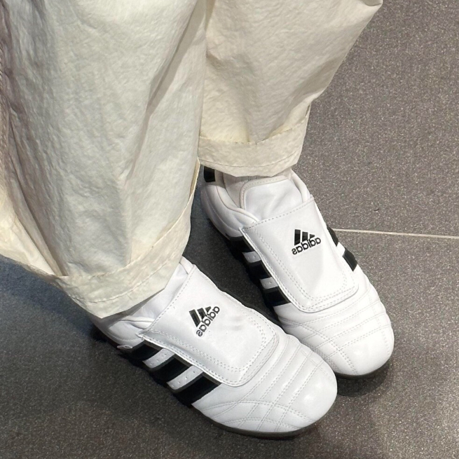 ยูนิเซ็กส์ ADIDAS ORIGINALS TAEKWONDO แฟชั่นและอเนกประสงค์ ลำลอง ไม่ลื่นและทนทานต่อการสึกหรอ ทรงเตี้ย รองเท้าฝึกซ้อม