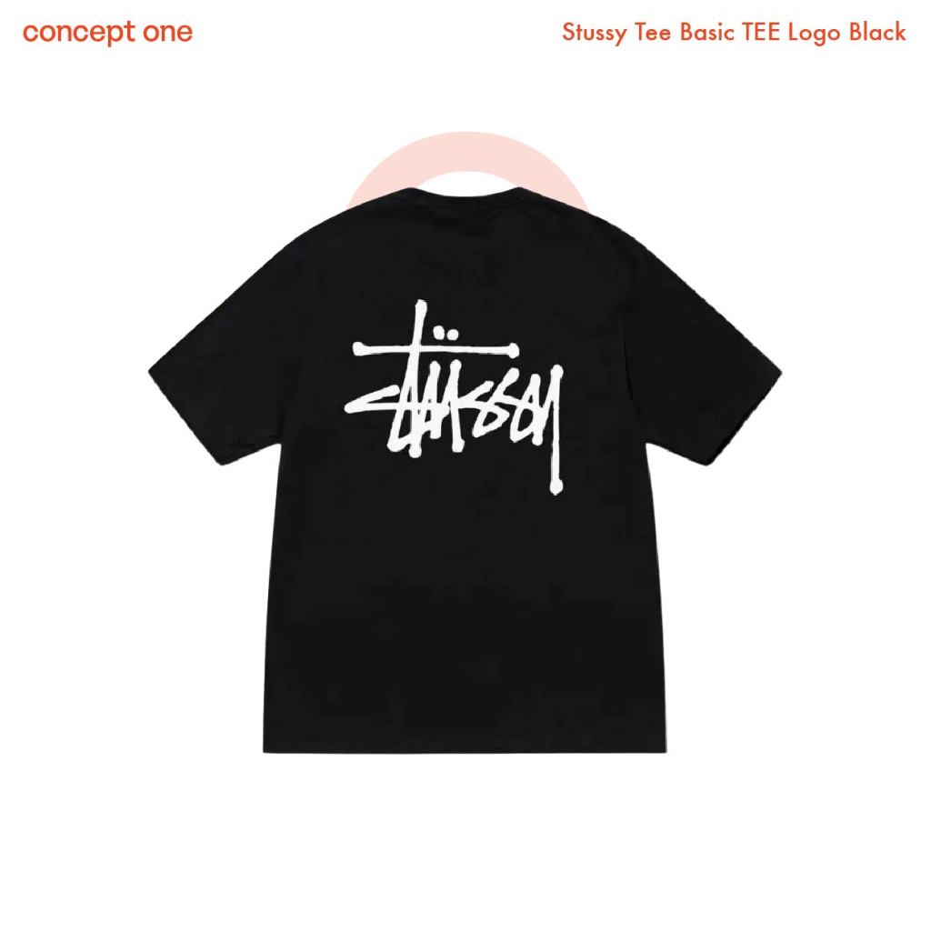 Conceptone Stussy Basic Tee Black เสื้อยืด