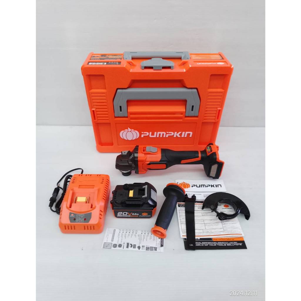 PUMPKIN หินเจียร4" ไร้สาย รุ่น INF-46AGCB-501K / 50279 MotorBrushless แบต P20 5.0 Ah x1 ของแท้100%