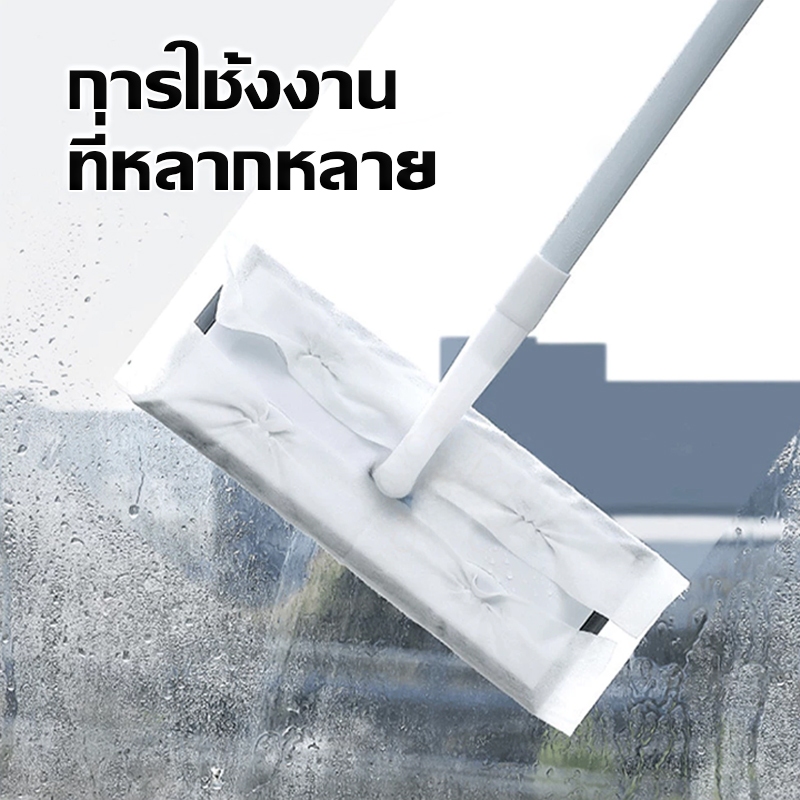 HOMESTIC ไม้ถูพื้นดันฝุ่น ทิชชู่เปียก-แห้ง ผ้าทำความสะอาดพื้น ผ้าถูพื้นแบบแห้ง-เปียก ใช้กับไม้ถูพื้น - รูปที่ 7