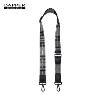 DAPPER สายกระเป๋า Tartan Bag Strap สีเทา ปรับความยาวได้ (SSB…