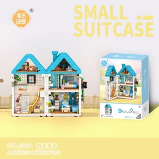 Street View Building Blocks Weilan Yazhu ประกอบของเล่นเพื่อการศึกษาเครื่องประดับ