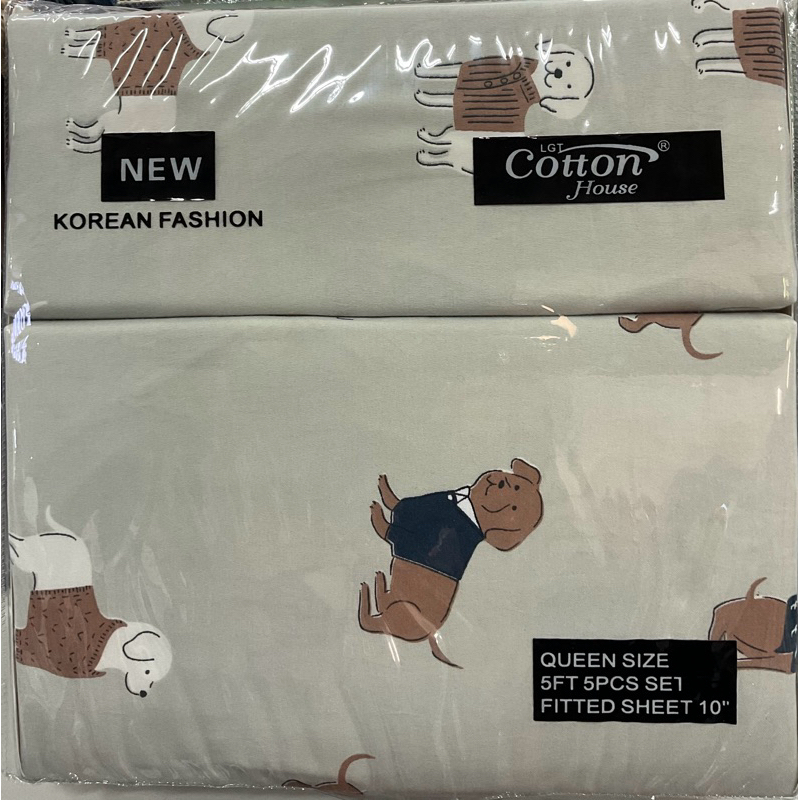 ผ้าปูที่นอน ลายการ์ตูน แบรนด์ Cotton House มีขนาด 3.5ฟุต,5ฟุต,6ฟุต (ใส่ที่นอนความสูง10 นิ้ว)