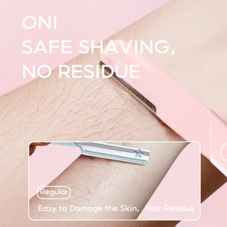 Oni Double-ended Eyebrow Razor (2pcs) Painless Facial Hair Remover + Precision Brow Shaper มีดโกนขนคิ้ว ไม่เจ็บ
