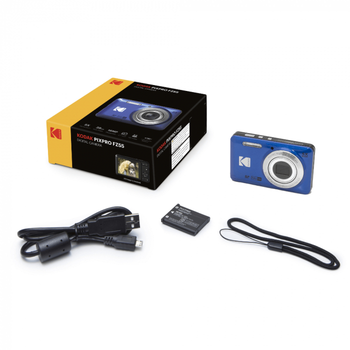 Kodak PIXPRO FZ55 กล้องดิจิตอลพกพา 16MP ถ่ายวิดีโอ Full HD | ซูม 5X | มุมกว้าง 28mm | ของแท้