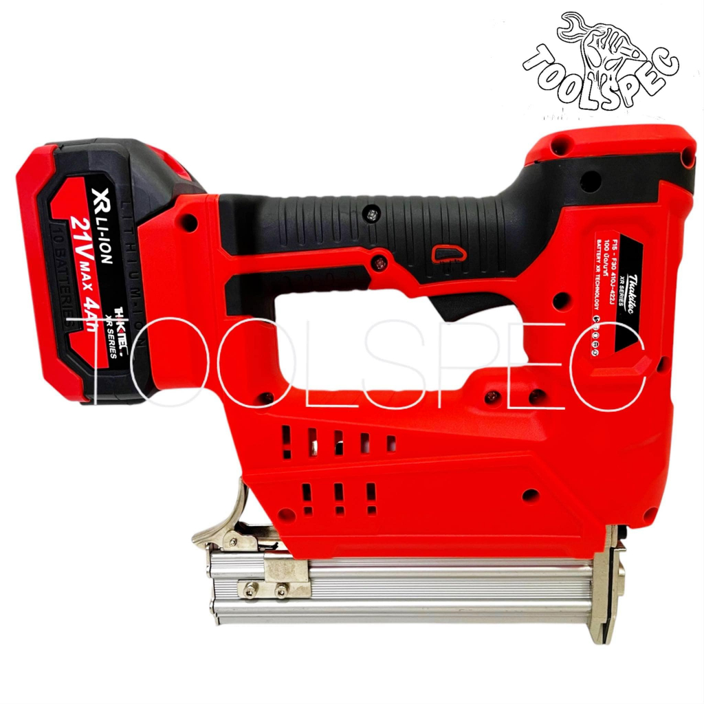 (SERIES XR)THAKITEC เครื่องยิงตะปูไร้สาย 2IN1 ขาเดี่ยวและขาคู่ได้ในเครื่องเดียว แบตเตอรี่ XR 21VMAX 1 ก้อน อัพเกรดมอเตอร