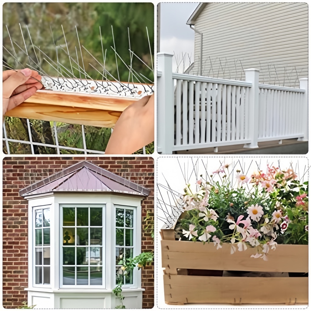 33cm หนามกันนก ไล่นกพิราบ ที่ดักนก หนาม 20 คู่ กันนกพิราบ Bird Spikes กันนกเกาะ อุปกรณ์ไล่นกทำรัง ทนทาน - รูปที่ 4