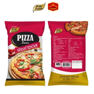 (มีฮาลาล) ซอสพิซซ่า Pizza sauce ซอสปรุง ส่วนผสมปรุงอาหาร ขนาด 1,000 กรัม ตรา เพียวฟู้ดส์