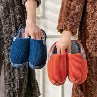 🔥ลดล้างสต็อก🔥 รองเท้าใส่ในบ้าน พื้นยาง กันลื่น รองเท้าสลิปเปอร์ กันลื่น slipper สีพื้น กันหนาว ใส่สบาย พร้อมส่ง
