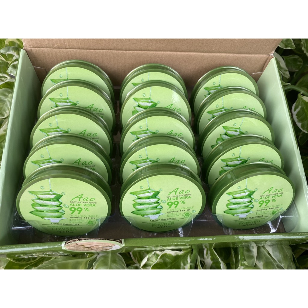 พร้อมส่งค่ะ แป้ง AAC ALOE VERA POWDER แป้งว่านหางจระเข้ 12g.