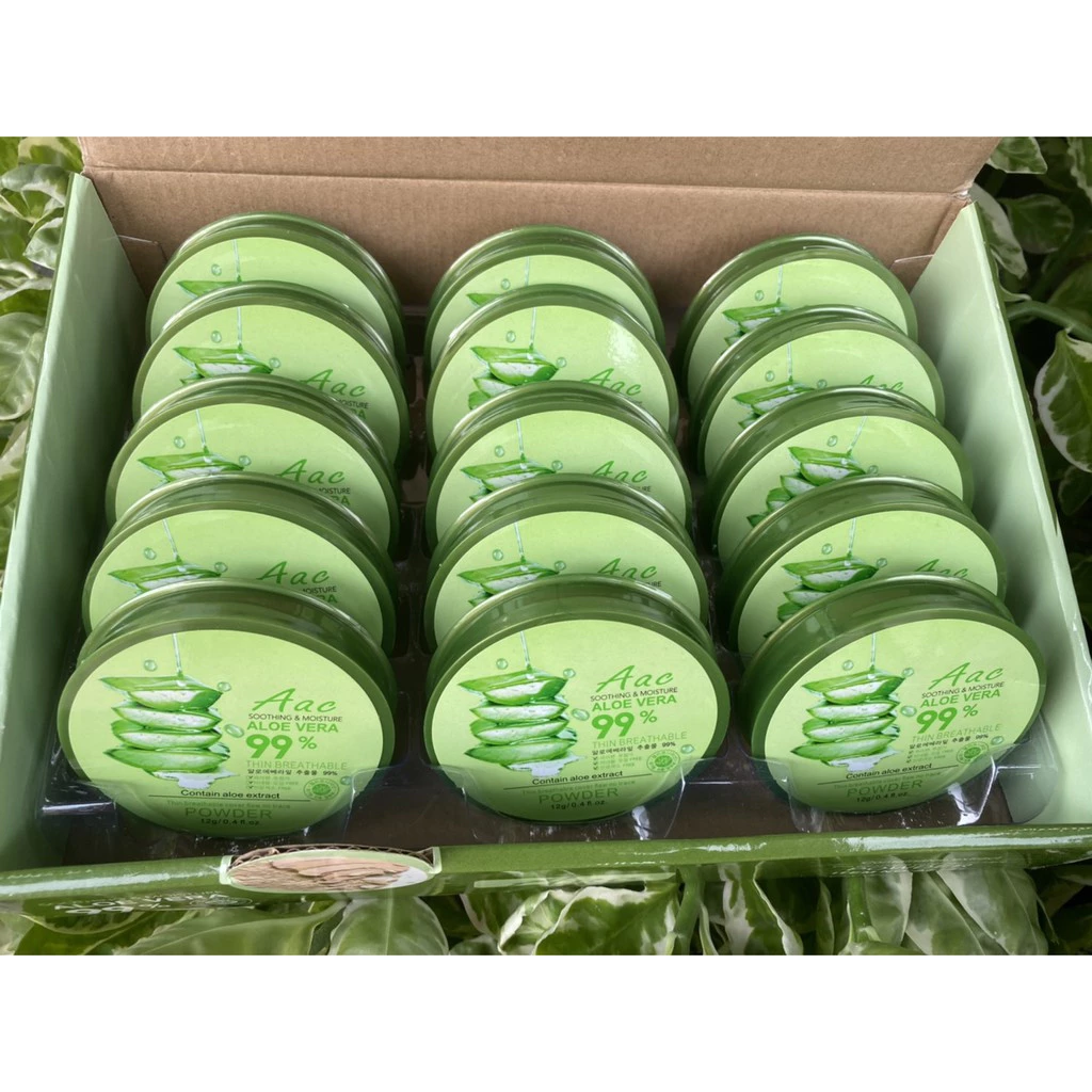 พร้อมส่งค่ะ แป้ง AAC ALOE VERA POWDER แป้งว่านหางจระเข้ 12g.