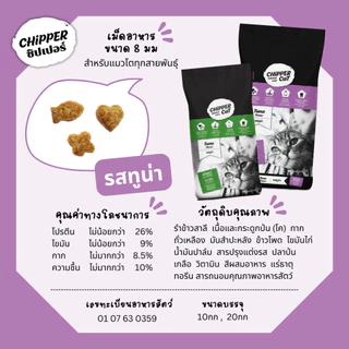 ชิปเปอร์ แคท (10กก) CHIPPER CAT อาหารแมวโต คุ้มค่า คุ้มราคา