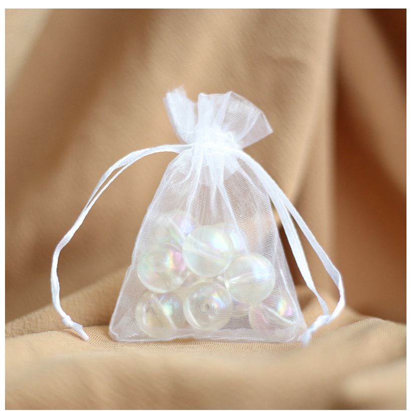 ถุงของชำรวย พร้อมส่ง ชุด 10ใบ ถุงตาข่ายโปร่ง ถุงออนแกนโปร่งใส งานดี สำหรับจัดงานพิธีต่างๆ