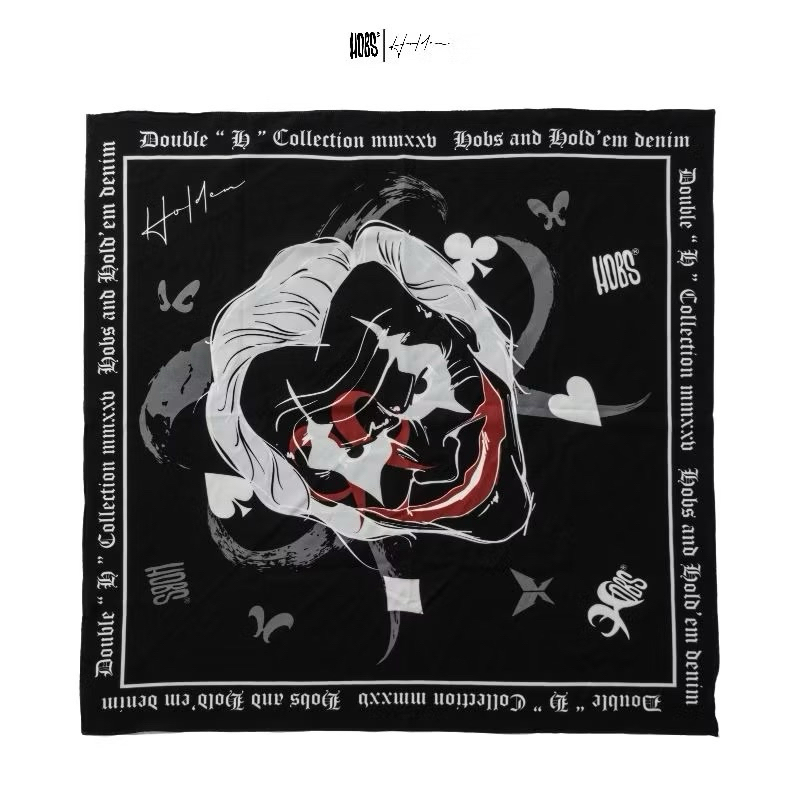 (ส่งฟรี) Hobs® HOBS x HOLD'EM | ผ้าเช็ดหน้า | HOBS x HOLD'EMDOUBLE'H'COLLECTION MMXXV