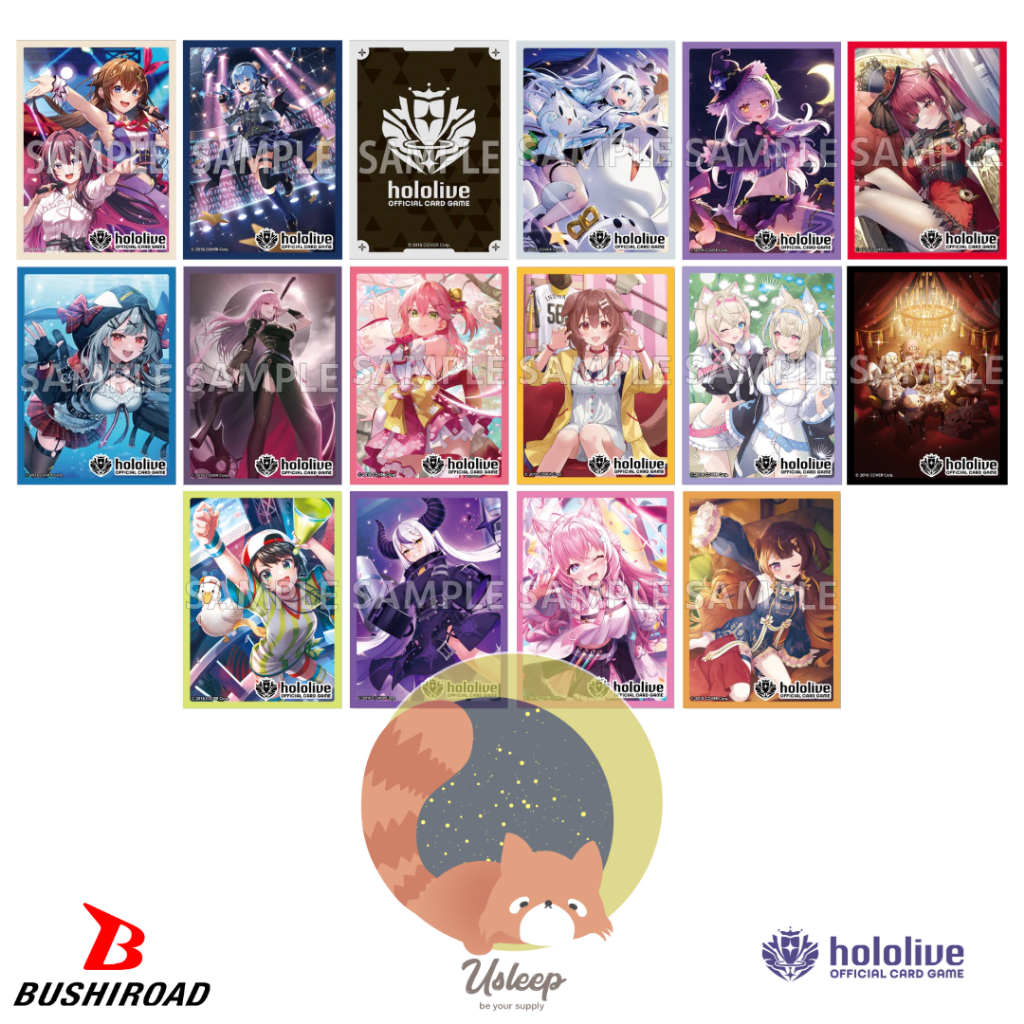 เศษสลีฟ hololive OFFICIAL CARD GAME Sleeve : Sora & AZKi, Suisei, Fubuki, Shion, Marine, Chloe, Calliope, Miko, Korone