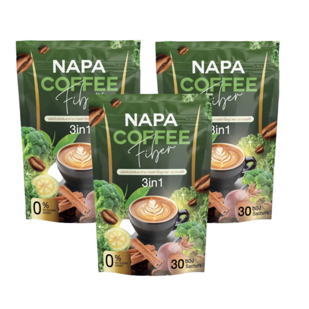 NAPA COFFEE กาแฟผัก นภา แบรนด์นภา บอกลา ท้องผูก