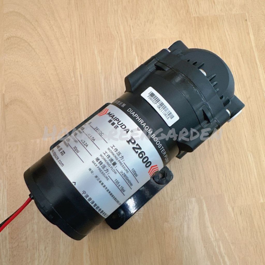 ปั๊มน้ำ ปั๊มเงียบ RO 600G PZ600 24V พ่นหมอก ปั๊มพ่นหมอก เครื่องกรองน้ำ ≥2.8L/min ราคา ถูกที่สุด ดีลบีเคเค แกลเลอรีภาพที่ 5