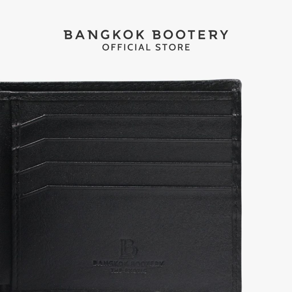 BANGKOK BOOTERY กระเป๋าสตางค์ รุ่น WALLET WITH CARD หนังปลากระเบน กระเป๋าสตางค์หนังแท้