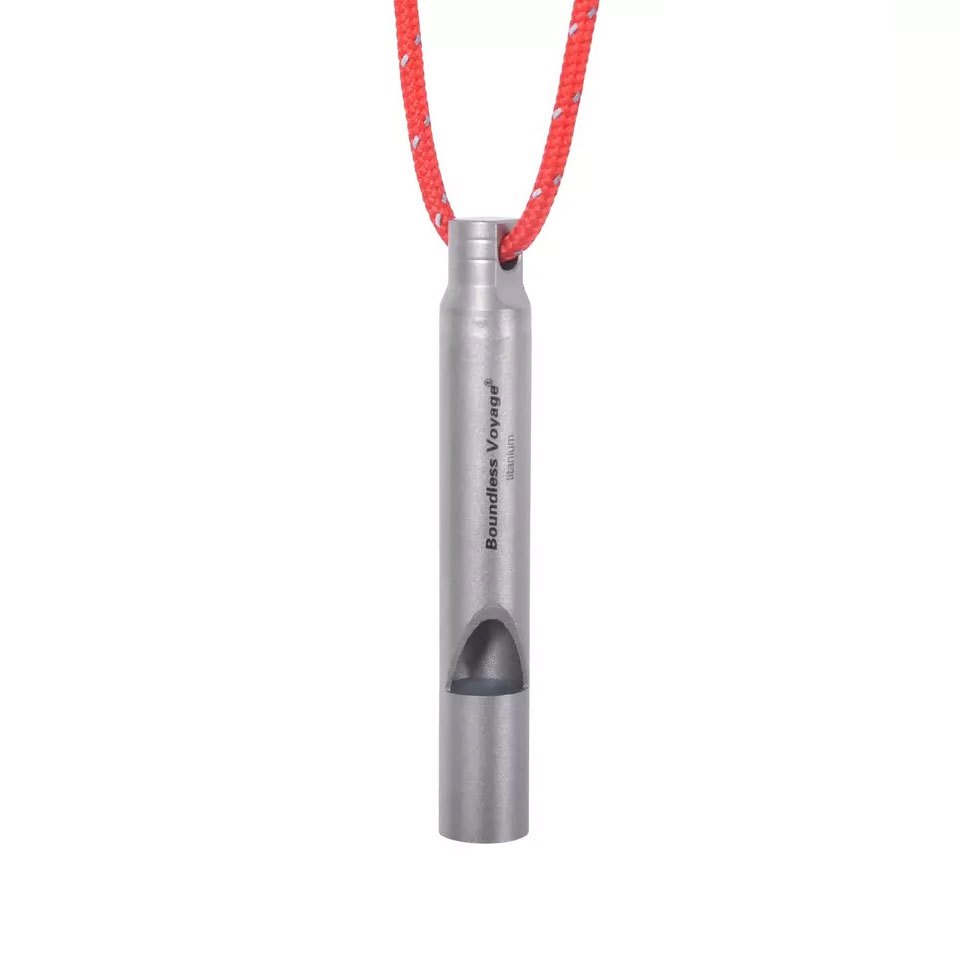 นกหวีดฉุกเฉิน ไทเทเนียม ( 1 ชิ้น) Boundless Voyage หนัก 4 กรัม รุ่น Ti9010O