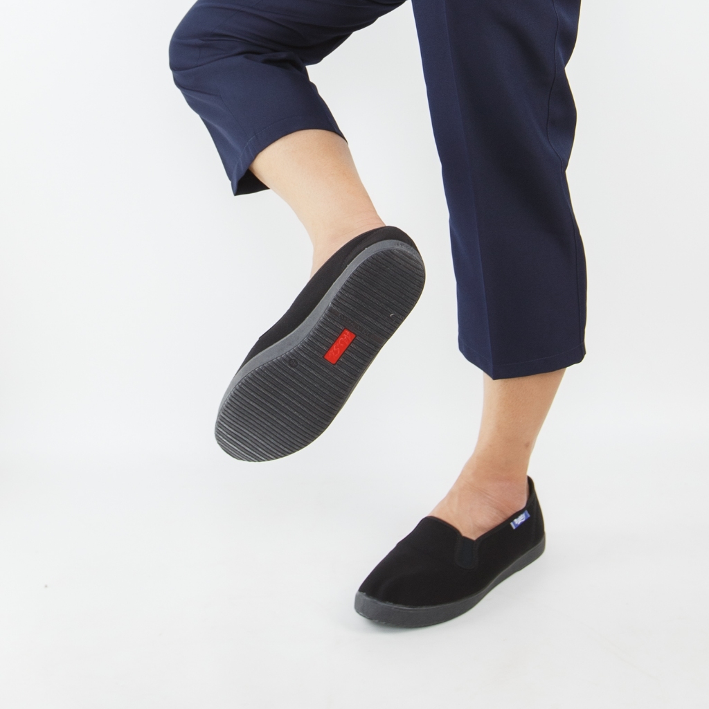 รองเท้าผ้าใบรองเท้ากังฟูไซส์ผู้ชายยี่ห้อ Buddy Canvas Kung Fu Shoes สไตล์จีนดั้งเดิม