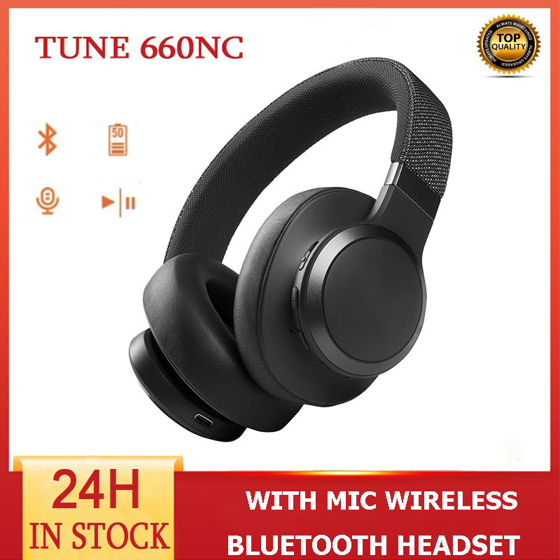 หูฟังบลูทูธ live 660nc หูฟังไร้สาย บลูทูธแบบครอบหู หูฟังพร้อมไมค์ กันน้ำระดับ หูฟังตัดเสียงรบกวน หูฟัง เกมมิ่ง