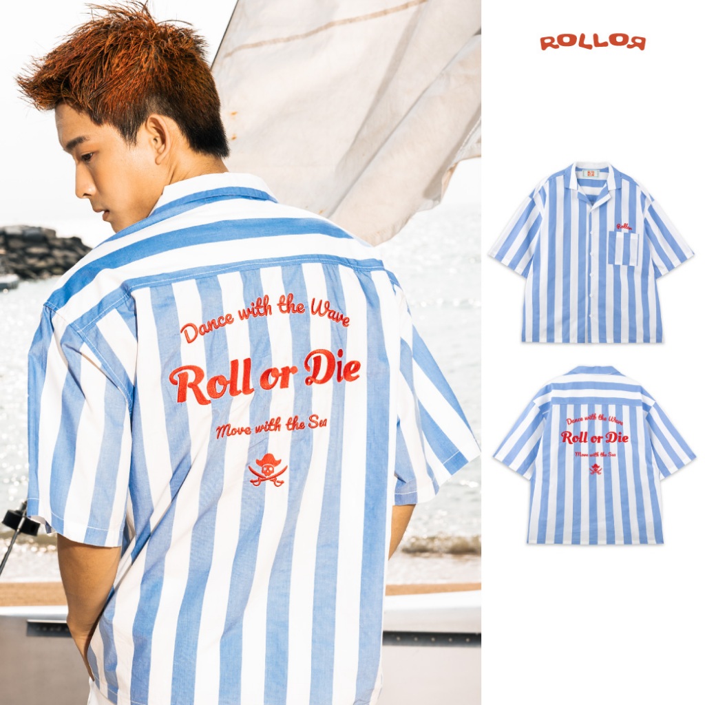 ROLLOR - เสื้อเชิ้ต แขนสั้น Oversize รุ่น ROLL OR DIE SHIRT