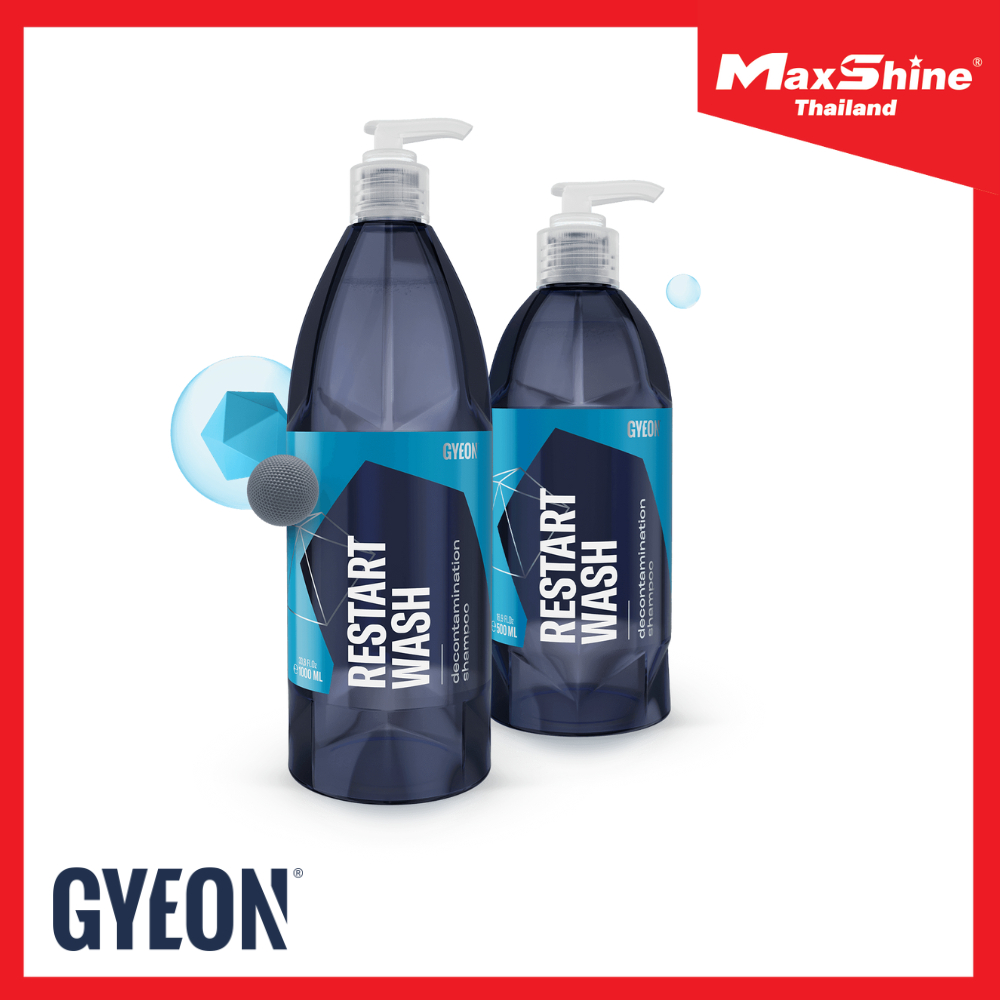 GYEON Q²M RESTART WASH แชมพูล้างรถ สูตรขจัดคราบฝังแน่นบนสีรถ สำหรับรถเคลือบเซรามิก