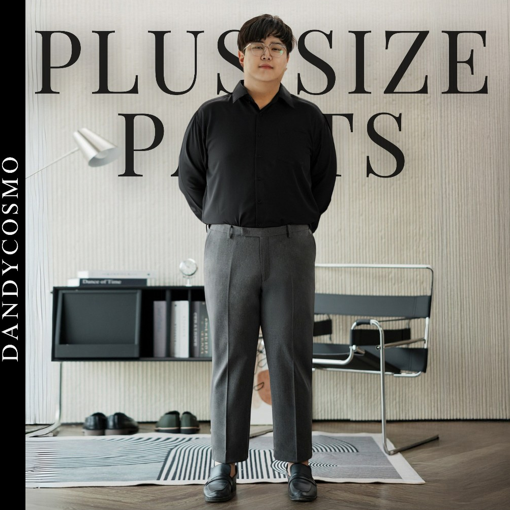 DANDY COSMO |Plus Size [36-50"] กางเกงสแลค เอวยืดได้ ไซท์ใหญ่ Hidden Banding[✂️ตัดความยาวได้] DANDY COSMO กางเกงคนอ้วน