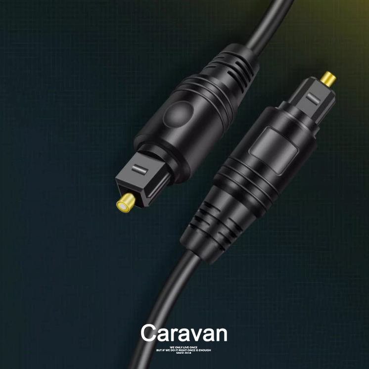 Caravan Crew OD2.2 TOSLINK Cable สายสัญญาณเสียงไฟเบอร์ออปติกสําหรับ CD DVD SPDIF สําหรับทีวีลําโพง