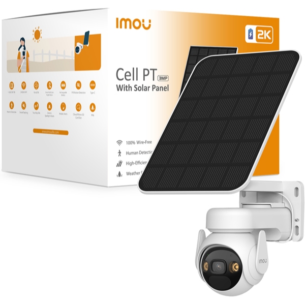 IMOU Cell PT 4G+SOLAR CELL(KIT/IPC-K9EP-3T0TE-EU) 3.6MM 3MP รองรับซิม 4G พร้อมแผงโซล่าเซลล์ กันน้ำได