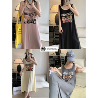 (ราคาถูกที่สุด)ชุดนอนลายการ์ตูนใหม่ล่าสุด,กระโปรงสายเดี่ยว, …