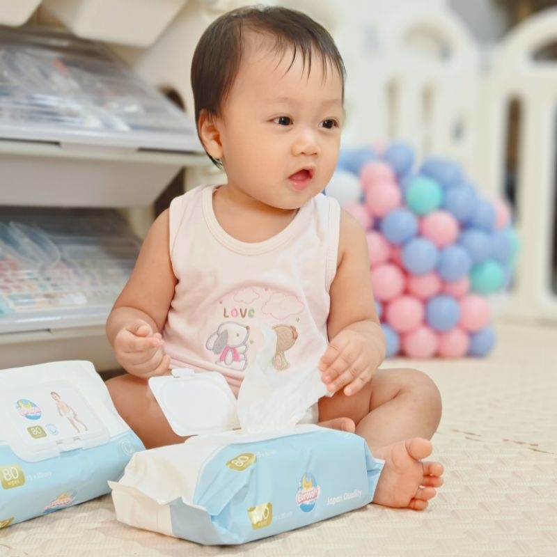 Eurosoft Baby Wipes 12 แพ็ค ผ้าเช็ดทำความสะอาดสำหรับเด็ก ทิชชู่เปียกสำหรับเด็ก สูตรอ่อนโยน - รูปที่ 5