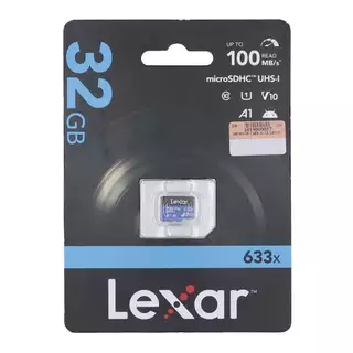 32 GB MICRO SD CARD (ไมโครเอสดีการ์ด) LEXAR HIGH-PERFORMANCE 633X BLUE SERIES (LMS0633032G)