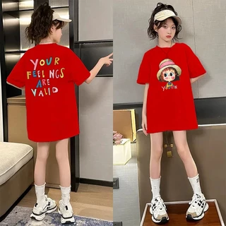 Yout-children เสื้อยืด kids แขนสั้น top 'สาวสีน้ำ' t shirt แฟชั่น สไตล์เกาหลี เสื้อผ้าเด็ก girl COD