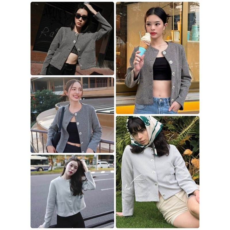 เสื้อแจ็คเก็ต 🌈ใช้โค้ดลดได้20%-30% Rally RM Buttons Jacket ของแท้100% 💓พร้อมส่ง