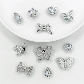 ส่งจากไทย 🩶 ตัวติดรองเท้าสีเงิน silver ขายแยก 1 ชิัน