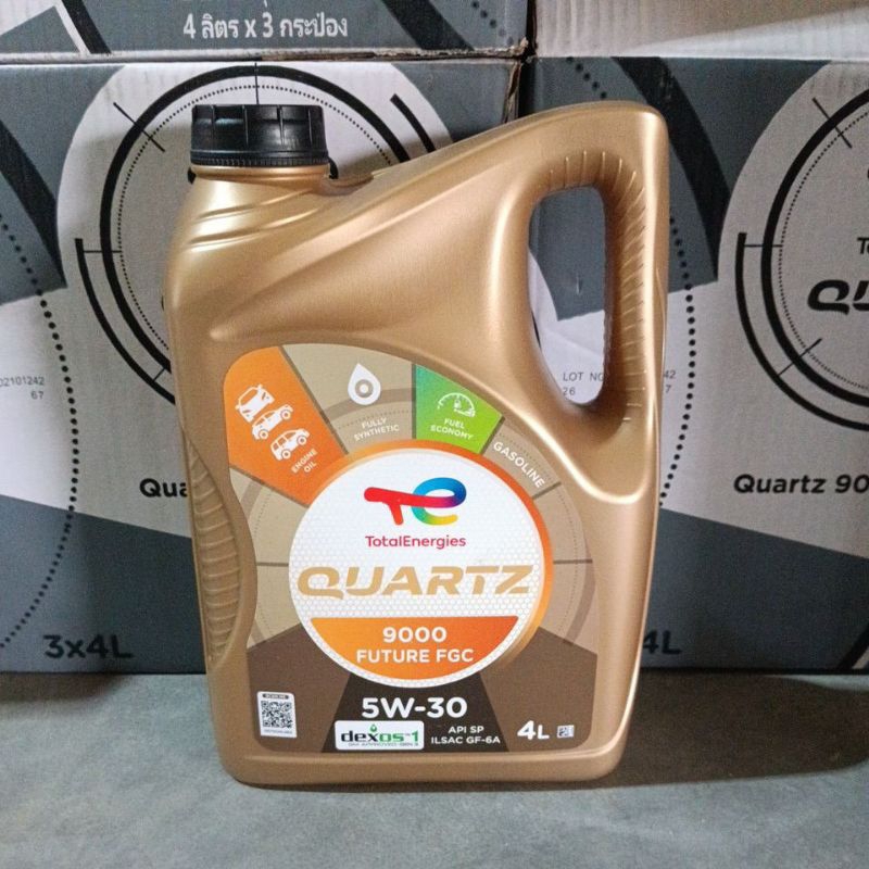 น้ำมันเครื่องโททาวTotal 5W-30สังเคราะห์แท้4ลิตร QUARTZ 9000 FUTURE FGC