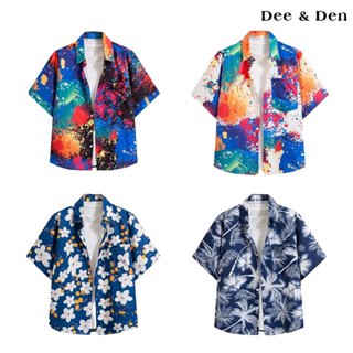 Dee&Den 2025 เสื้อสงกราน  เสื้อ hawaii เชิ้ตลายใหม่ล่าสุด