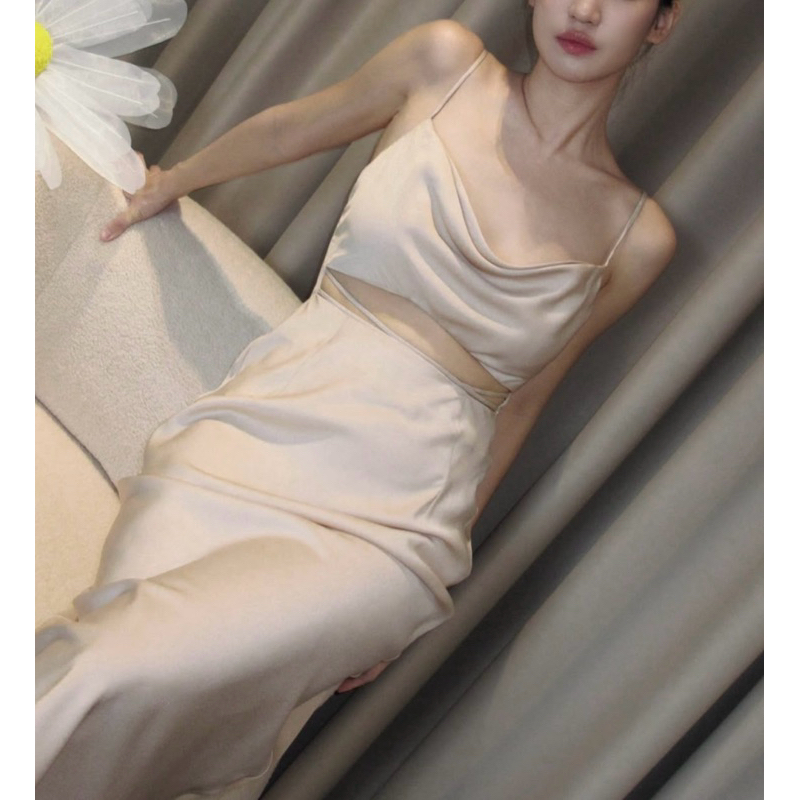 (ส่งต่อ 💕) เดรส chanun.clothing รุ่น Darin dress สี cream ไซส์ s