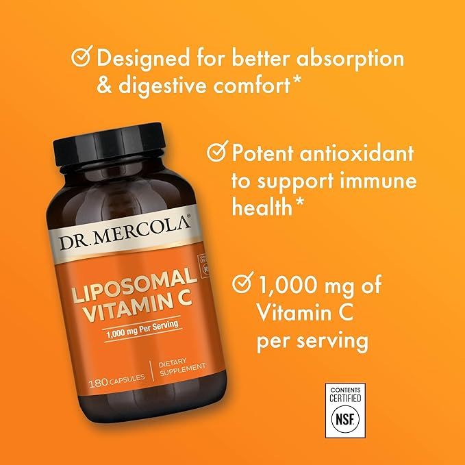 วิตามินซี  Liposomal Vitamin C  Dr. Mercola & Solaray & CodeAge