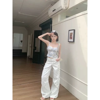 Cicishop(J1768)เสื้อสายเดี่ยว detail กระดุมแต่งด้านหน้าสายไม่สามารถปรับได้มีแต่งลูกไม้เล็กๆมินิลูกคุณหนูลูกคุณใจ