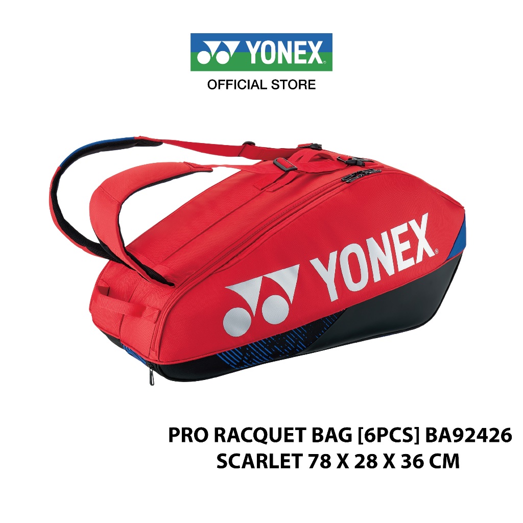YONEX PRO RACQUET BAG BA92426 กระเป๋าแร็คเก็ต สำหรับแข่งขันขนาดกลางสามารถใส่แร็คเก็ต 6 ไม้ พร้อมสายสะพานหลัง — صورة 8