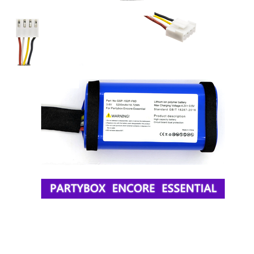 Partybox encore essential ลำโพง 3.6V/5200MAh music warrior battery GSP -1S2P-F6D